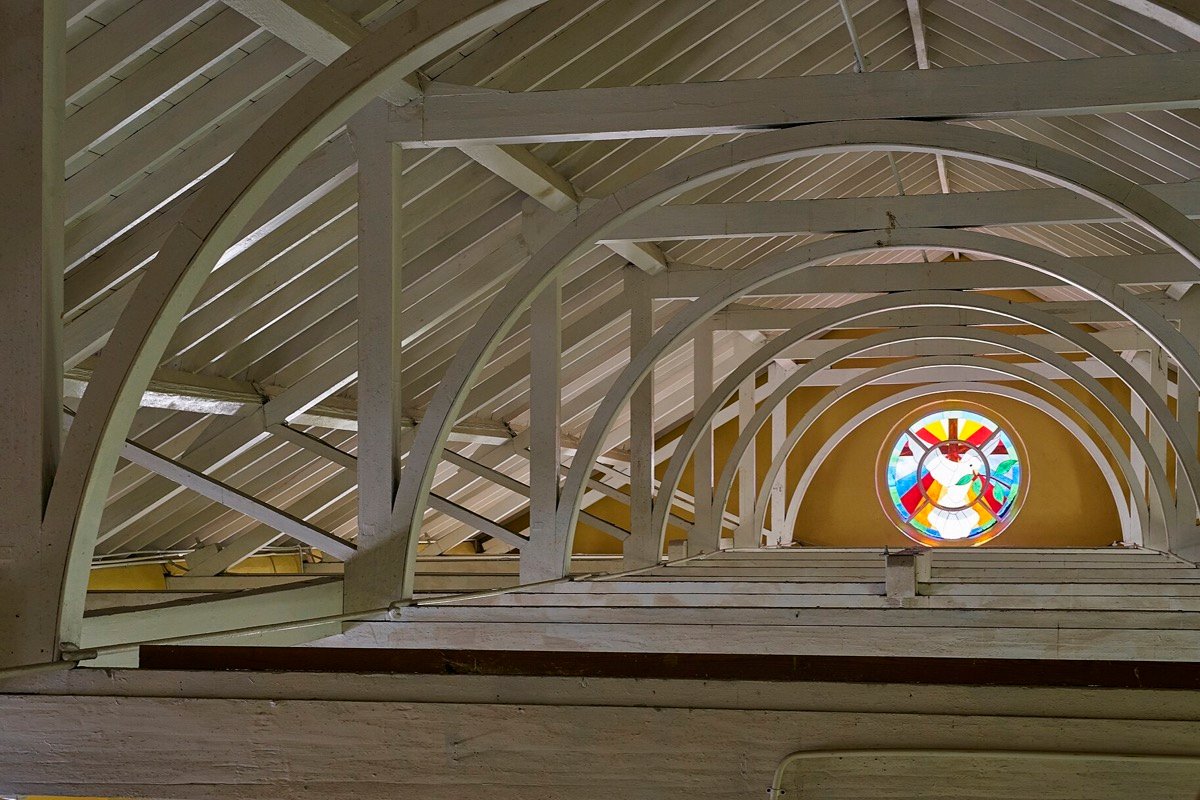 Interior de St John's Cathedral en Belize City