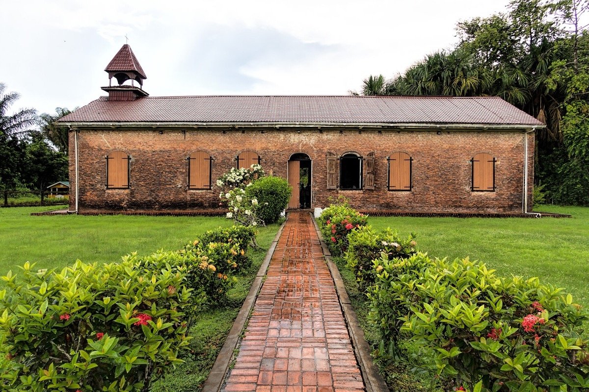Sitio histórico en Fort Island, río Essequibo