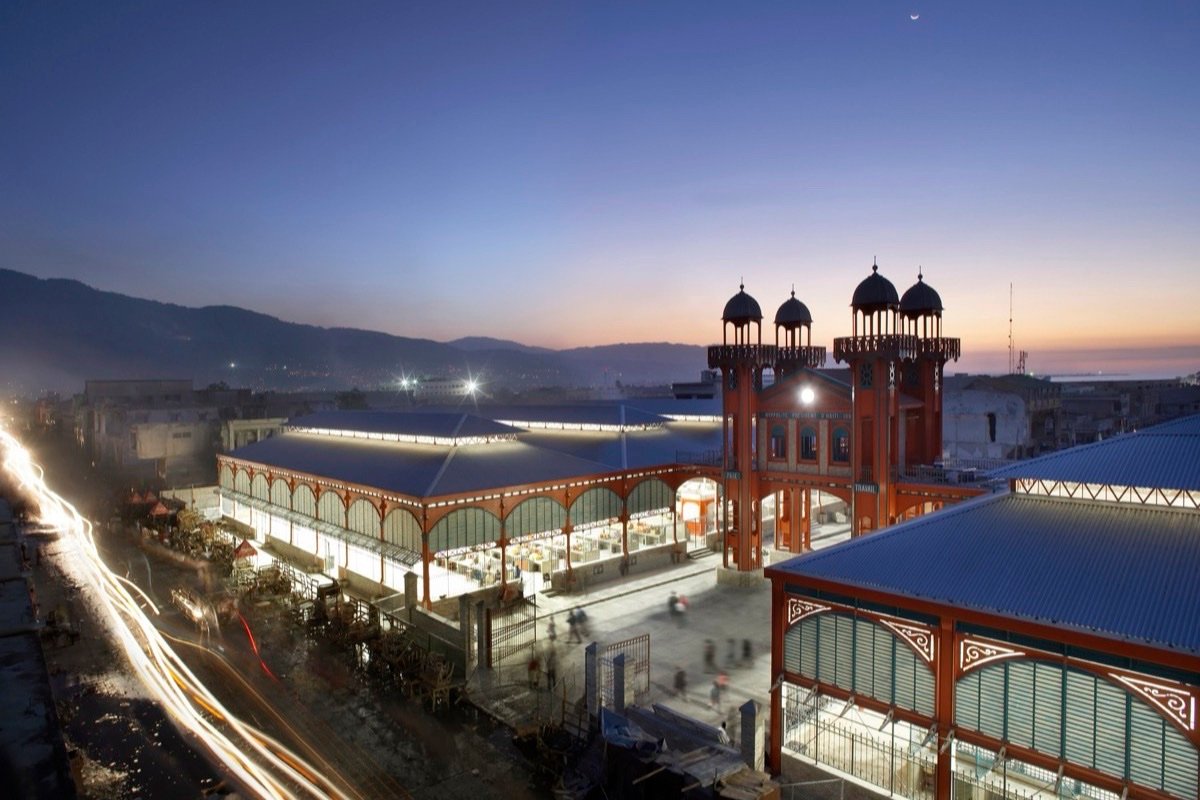 Fachada del Mercado de Hierro de Port-au-Prince