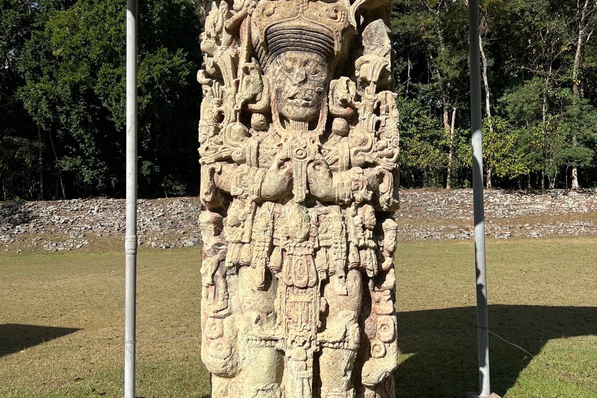 Estela maya en Copán