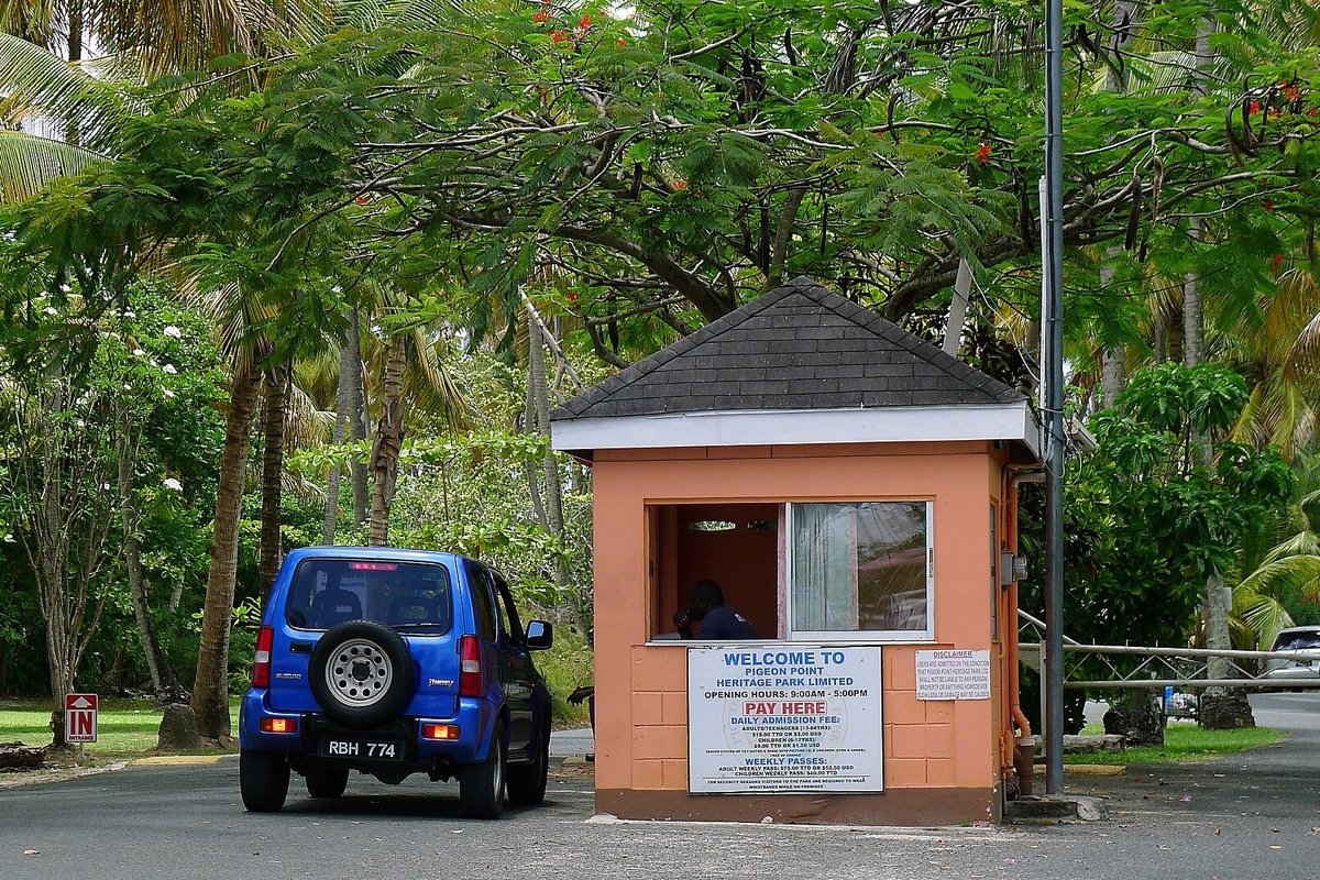 Entrada a Pigeon Point en Tobago