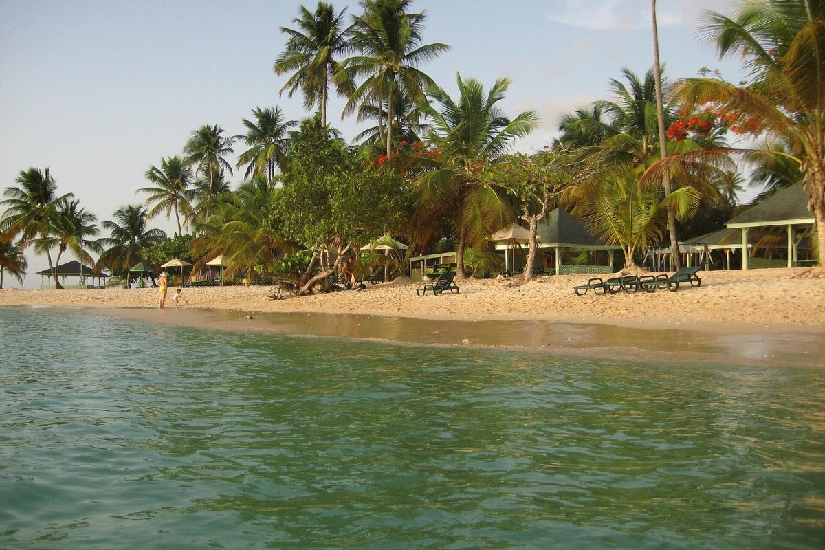 Playa de Pigeon Point en Tobago