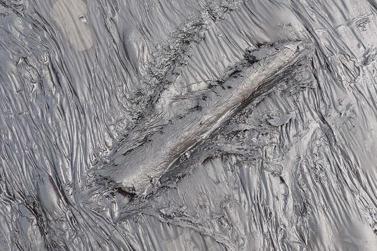 Texturas del asfalto en Pitch Lake