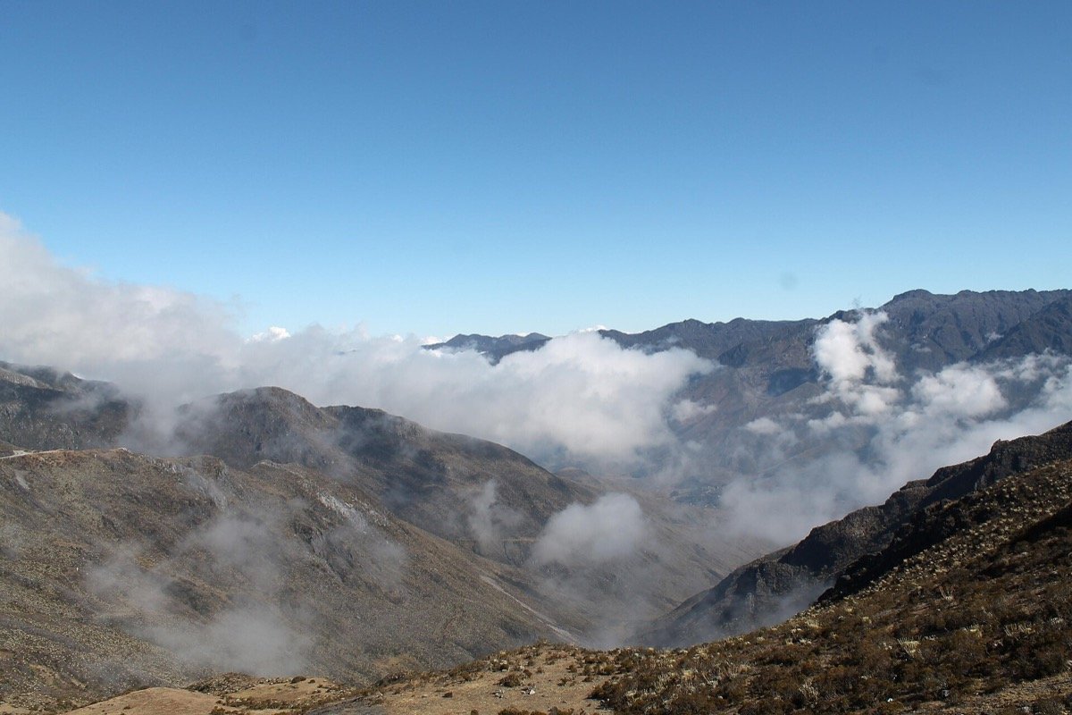 Paisaje de páramo cerca de Mérida